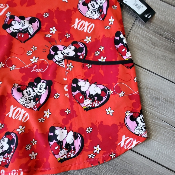New Disney Mickey and Minnie scrub top - Picture 9 of 16